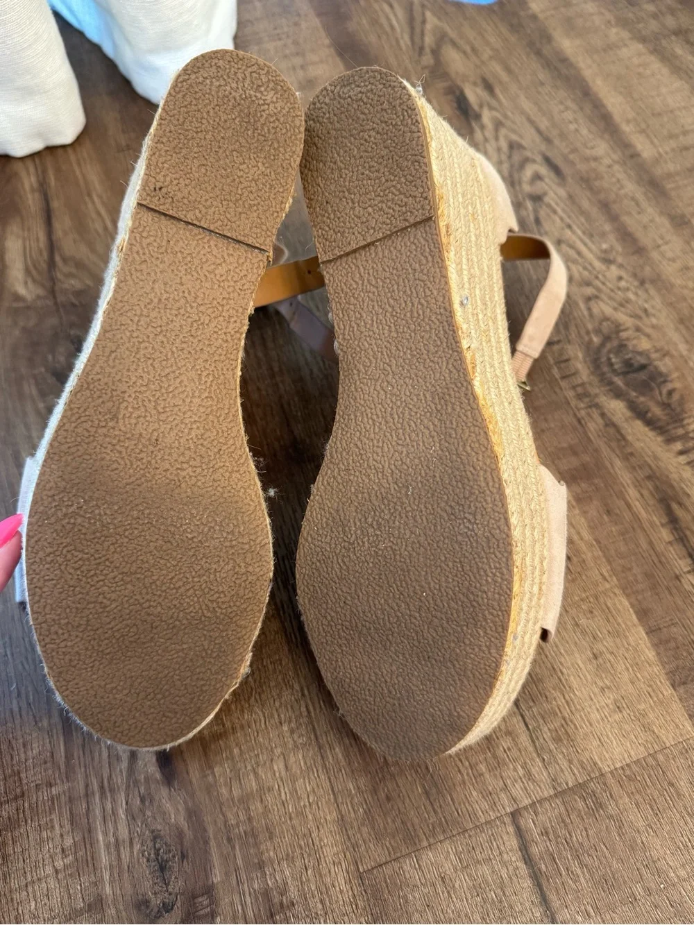 J. Crew Scalloped Ankle-Tie Wedge Sandals
